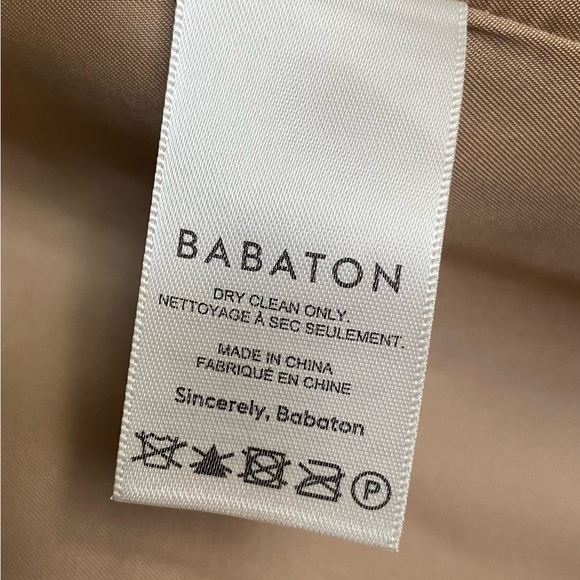 BABATON x ARITZIA Oversized Tan Wool Blend Blazer Size Large - Picture 10 of 12